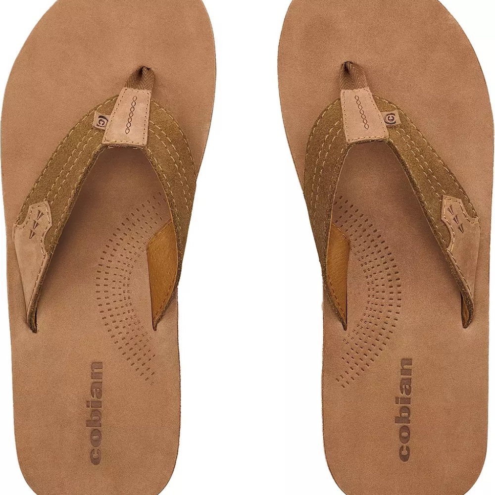 NWT Cobian Mens Lazo Sandals, Tan, $65, Size 13